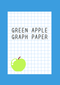 GREEN APPLE GRAPH PAPER-BLUE-YELLOWj