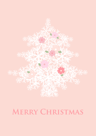 雪花聖誕樹-花朵盛開