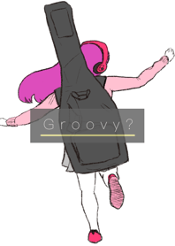 ベースギターと女の子