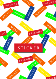 COLORFUL STICKER***