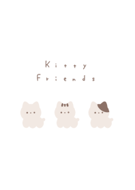 Kitty Friends (NL)/wh,beige cat