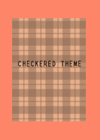 DUSTY ORANGE CHECKERED THEMEj-APRICOT