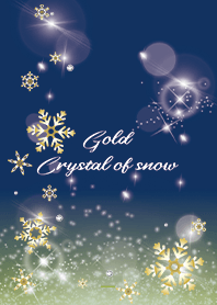 Yellow Green : Lucky gold snow crystals
