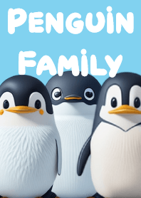 Adorable Penguin Family
