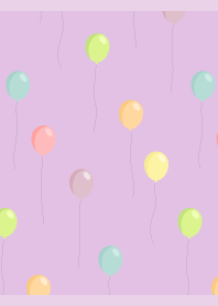 Pastel balloons01 light purple JP