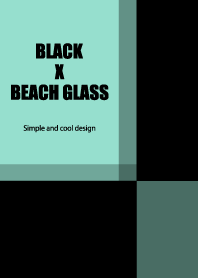BLACK X BEACH GLASS