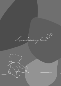 Line drawing bear_15