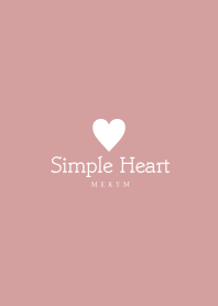 Dusky Pink Heart -SIMPLE-