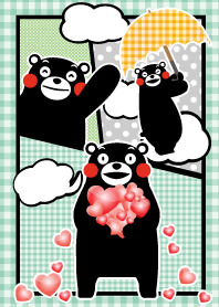 くまモンの着せかえ（ハート）