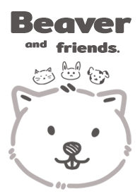 Beaver and friends./gray