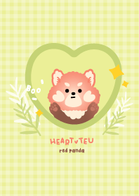 heart-teu red panda