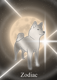 Zodiac dog and moon JPN