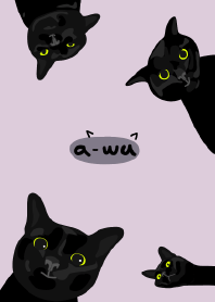 A-WU!BLACK CAT! (Purple)
