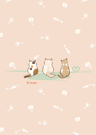 Three cats_Cat back