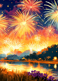 Beautiful Fireworks Theme#495