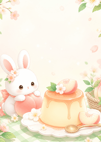 Cocoa White Rabbit Peach Pudding