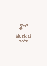 音符 [暗褐色] 簡單