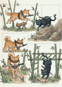 stampAI-ninja animals-r24CoK