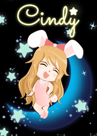 Cindy is bunny girl on Blue Moon