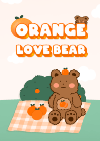 Orange Love Bear