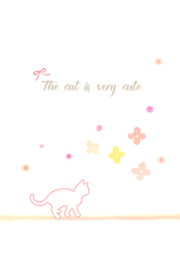 Cute Cat Pink Line Theme Line Store