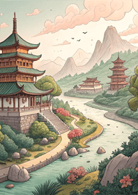 Sunrise over Ancient Mountains