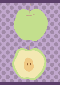 Summer Green Apple2 on purple