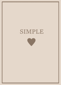 SIMPLE HEART =beige greige=