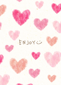 Watercolor Heart a lot11 from Japan