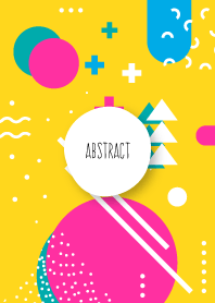 Abstract Geometric Candlelight Yellow 2