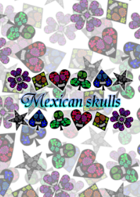 Mexican Skulls -White style-
