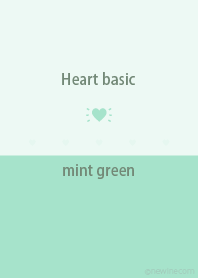 Heart basic mint green