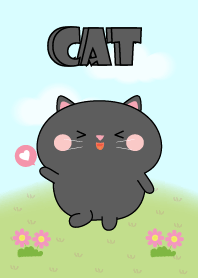 My Cute Black Cat Theme