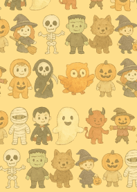 Halloween Festival04 brown&yellow