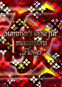 Summer's loose fur macaroons Flower
