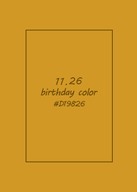 birthday color - November 26