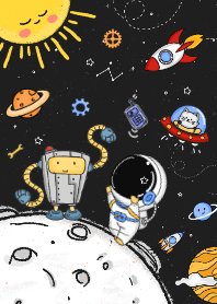 นักบินอวกาศ VS หุ่นยนต์