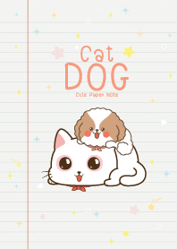 Cat&Dog Paper Note Lover
