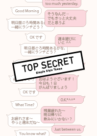 会話が見えにくいきせかえ -ベージュ-