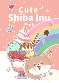 จักรวาลไอศกรีม/ชิบะอินุ/เขียว/ชมพู