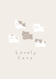 五隻貓 / beige pale