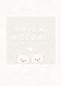Fluffy Teddy Bears  - Greige