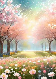 優美な春の風景の着せかえ(Spring-839)
