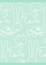 Lazy animals01 on BG