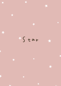 Pink-beige and small stars.