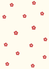 flower pattern =redbeige=