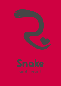 Snake & heart Pepper red