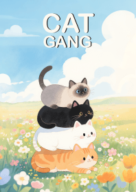 Cat Gang in Flower field Theme (JP)