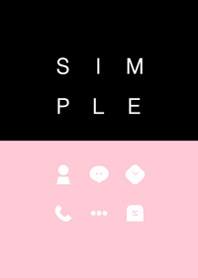 シンプル / ブラックピンク