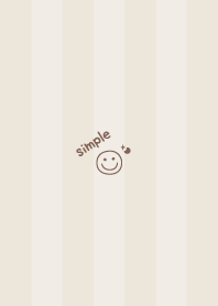 Smile Moon =Brown= Stripe